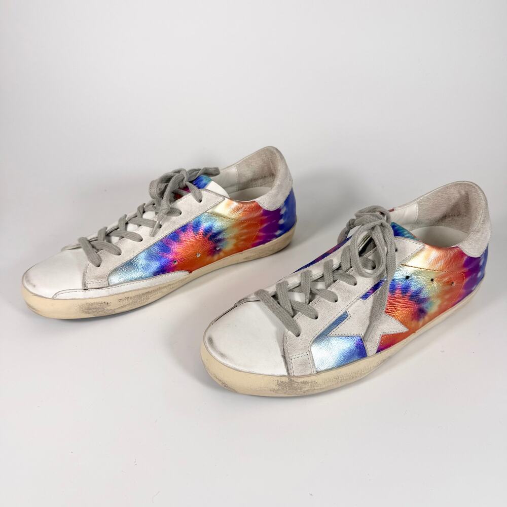 Golden Goose Tie-Dye Super Star Low Top Sneaker - Women’s 9 - Picture 3 of 8
